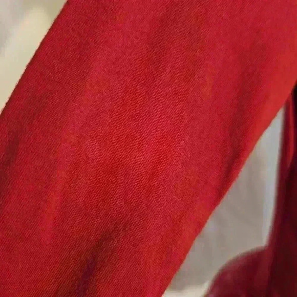 Charming Red Tulle Dress with White Collar for Girls - Picture 4 of 6